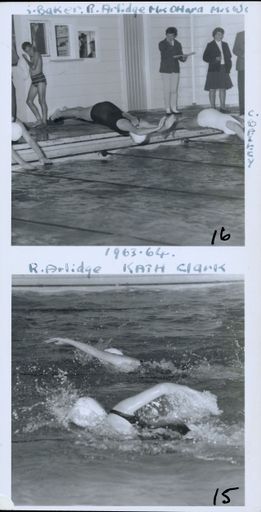 West End Amateur Swimming Champions - [1] Baker / R Arlidge / Mrs O'Hara / Mrs W[ynks?] / [2] R Arlidge / Kath Clark - Resource cover image