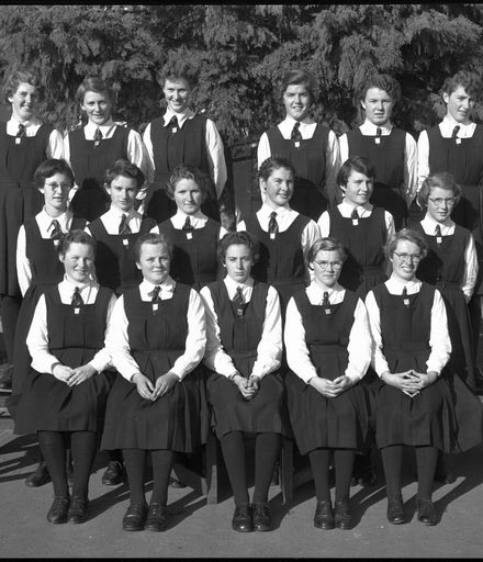Group of Female Students, Palmerston North Technical High School