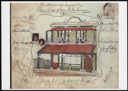 "God bless our home" painting with family names - Resource cover image