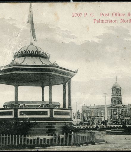 Post Office & Band Rotunda, Palmerston North