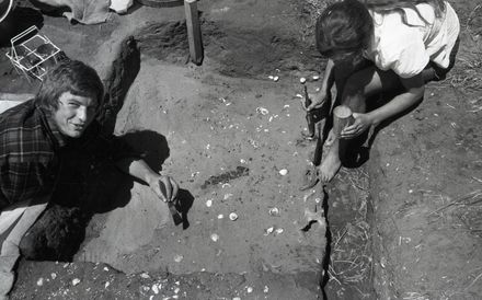 Archaeological Dig at Foxton Beach