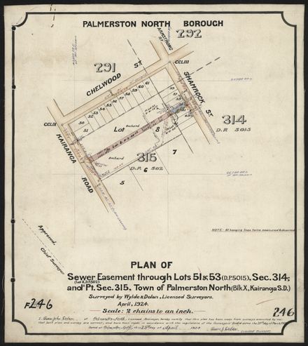 Survey Plans (subdivisions) 1902 - 1939