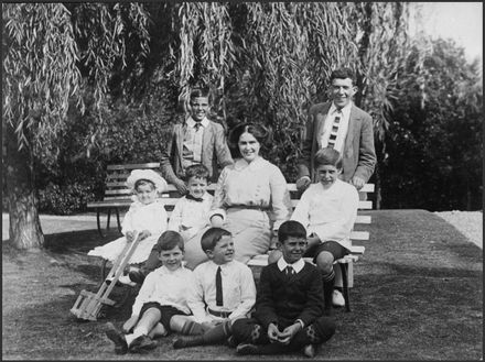 Children of the Strang Family at "Woodhey", Te Awe Awe Street, Palmerston North