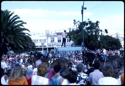 Crowds at the 1971 Palmerston North Centennial Jubilee Parade