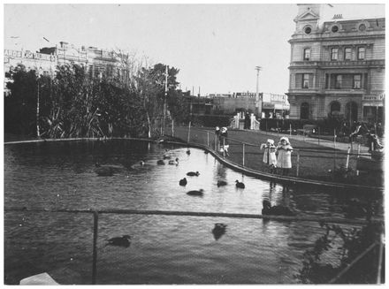 Children at the Lakelet in the Square