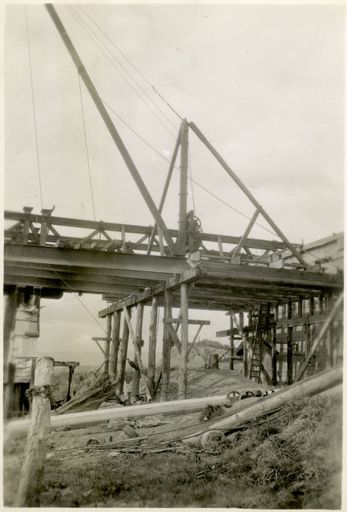 The Boxing and Scaffolding for one of the Arches of the Fitzherbert Bridge