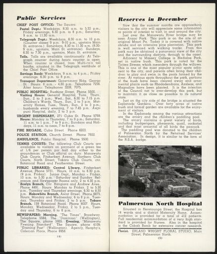 Visitors Guide Palmerston North and Feilding: December 1960 - 4