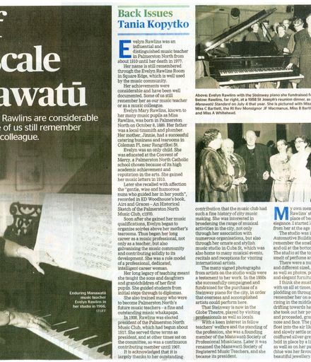Back Issues: A life of major scale in Manawatū