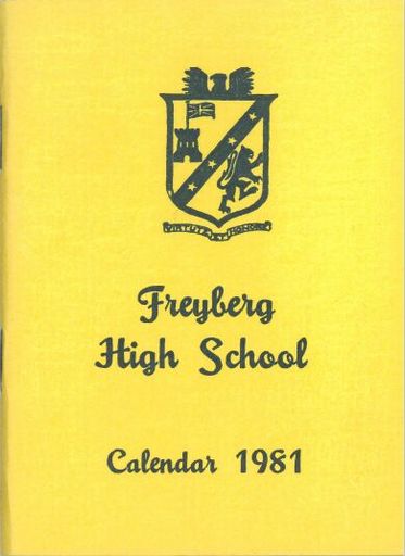 Freyberg High School Calendar, 1981