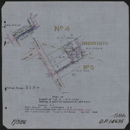 Survey Plans (subdivisions) 1938 - 1951
