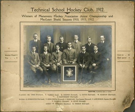 Technical School Hockey Club, 1912