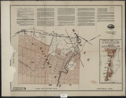 Plan of land for sale near Te Horo and Hautere