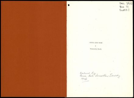 Booklet written by the Caccia Birch Preservation Society 2