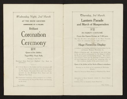 Palmerston North 1927 Jubilee Souvenir Programme 11