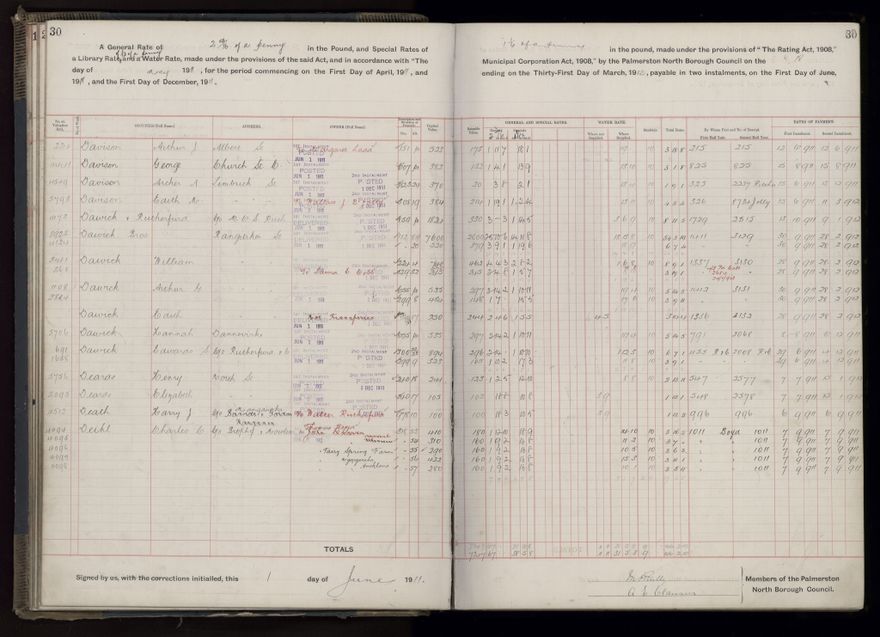 Rate book, 1911-1912 - 2021Pa_PNCC2-23-2-V19_034000-0033