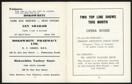 Palmerston North Diary: February 1960 - 4