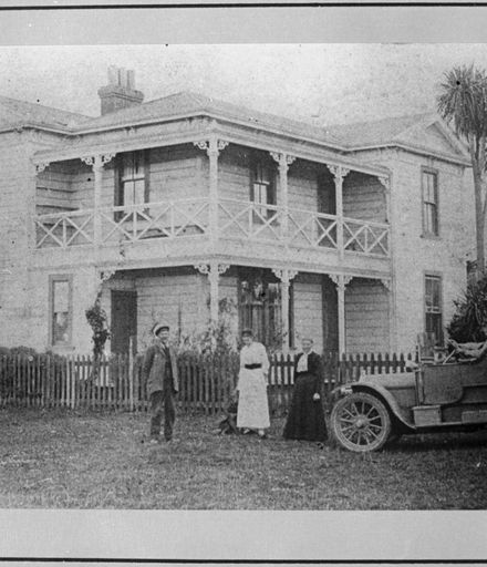 The Durden Family outside their home in Pinfold Road