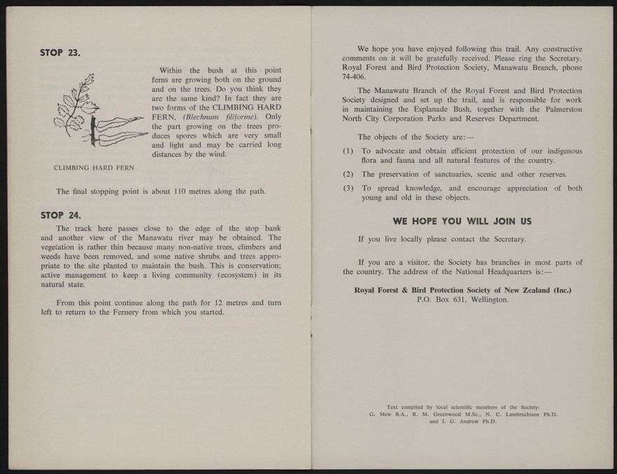 The Esplanade Bush Trail Guide 8