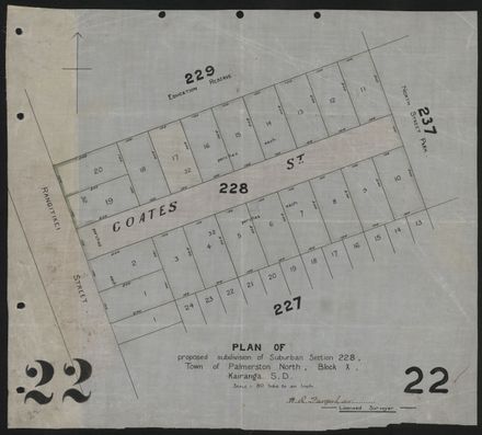 Survey Plans (subdivisions) 1902 - 1939