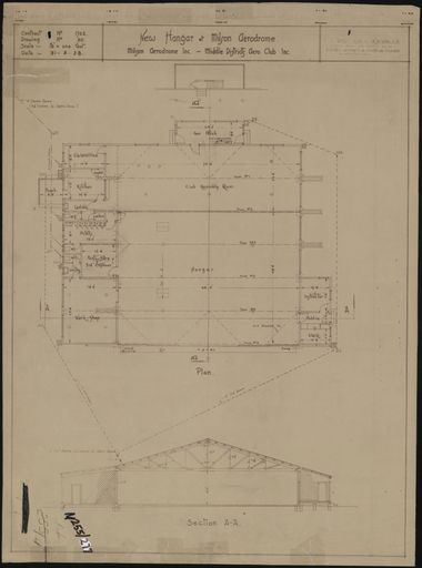 Plan of hangar sheet 2