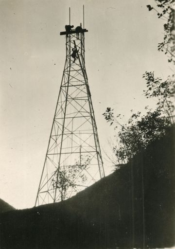 Electricity Pylon Construction - Mangahao Electric Power Scheme