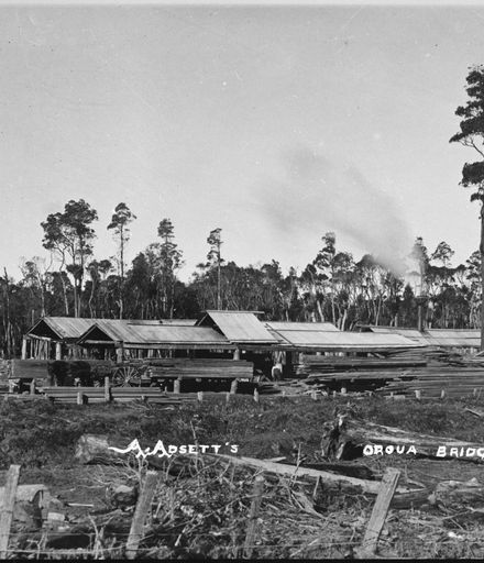 Albert Adsett's Sawmill, near Oroua Bridge