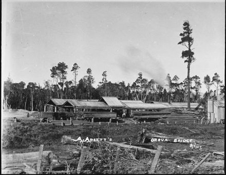 Albert Adsett's Sawmill, near Oroua Bridge