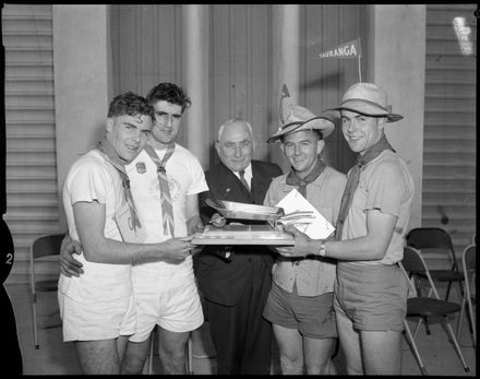 "Winners & Runners-up in Wheelbarrow Race" Rover Scouts - Resource cover image