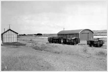 Foxton Railway Station yard and goods shed