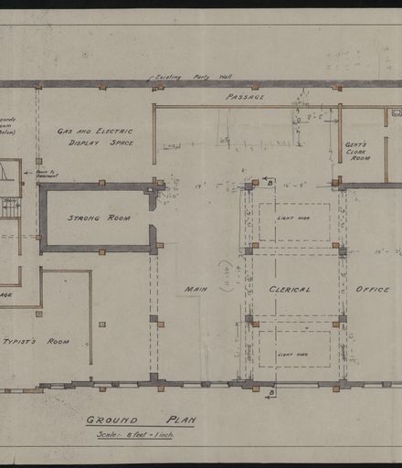 Plan of alterations and strengthening of the Municipal Chambers