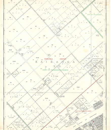 NZ Cadastral Map - Town Series: Palmerston North Map 1