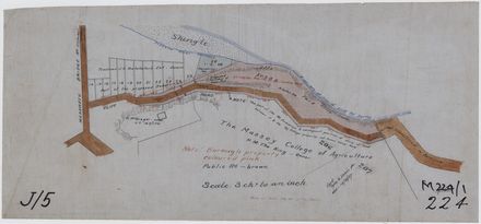 Plan of Cliff Road area with landowners
