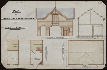 Plan for a Stable, College Street