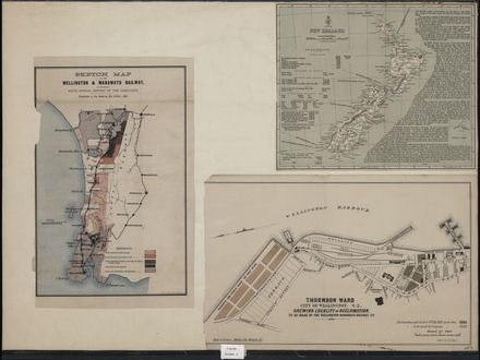 Maps relating to the Wellington & Manawatu Railway Company
