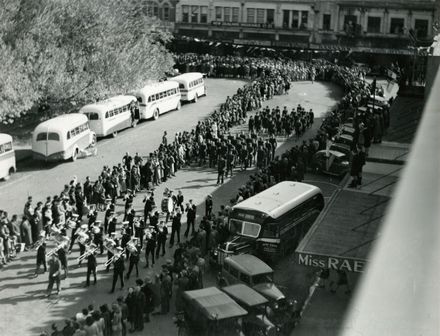 Victory in Europe parade, The Square