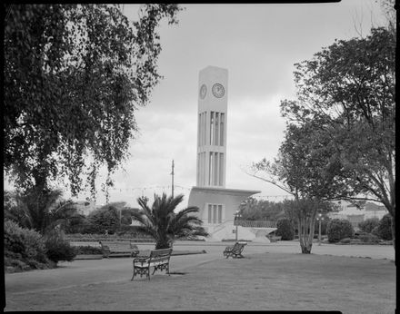 "Clock tower, The Square after construction"