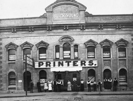 Buick and Young, Printers, and staff