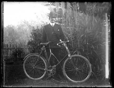 Unidentified Man with Bicycle Unidentified Man with Bicycle