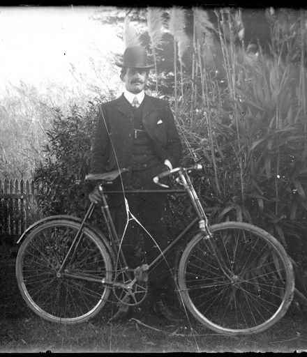 Unidentified Man with Bicycle