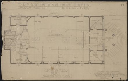 Plans for First Church of Christ, Scientist