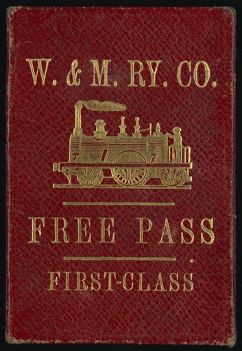 Free Pass to travel on the Wellington and Manawatu Railway