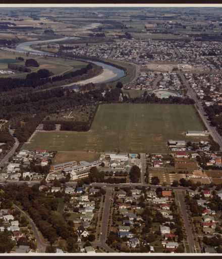Aerial view of Palmerston North Girls' High School