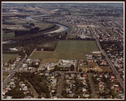 Aerial view of Palmerston North Girls' High School