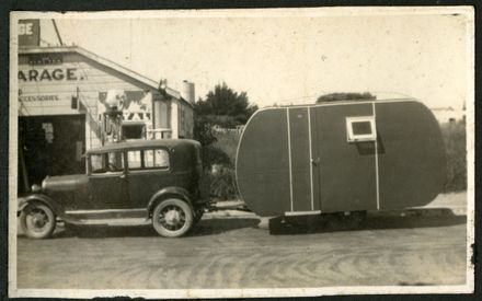 Car and Caravan at Bunnythorpe Garage