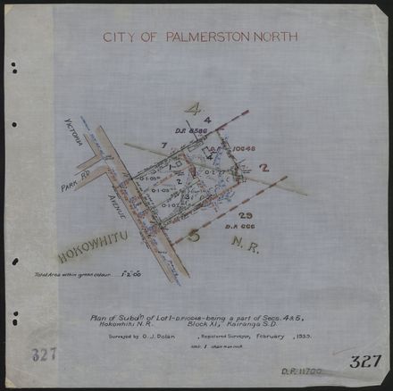 Survey Plans (subdivisions) 1902 - 1939