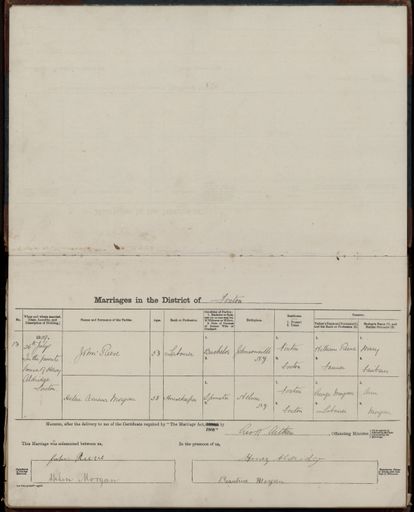 Marriage register 1909- 1927