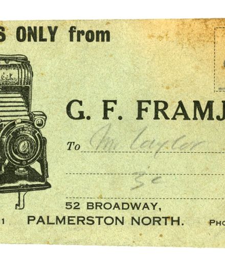 G.F. Framje photography - negative sleeve