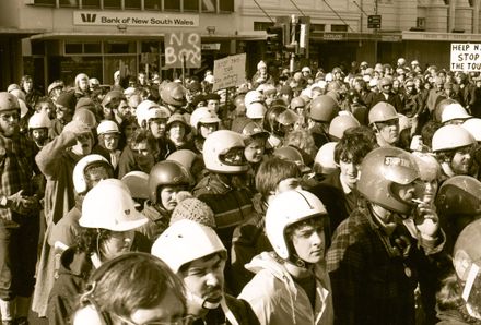 Anti-Apartheid and anti-Tour protest