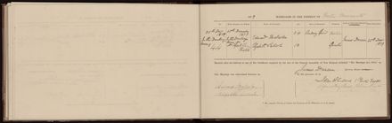 Marriage register 1870 - 1880