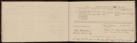 Marriage register 1870 - 1880